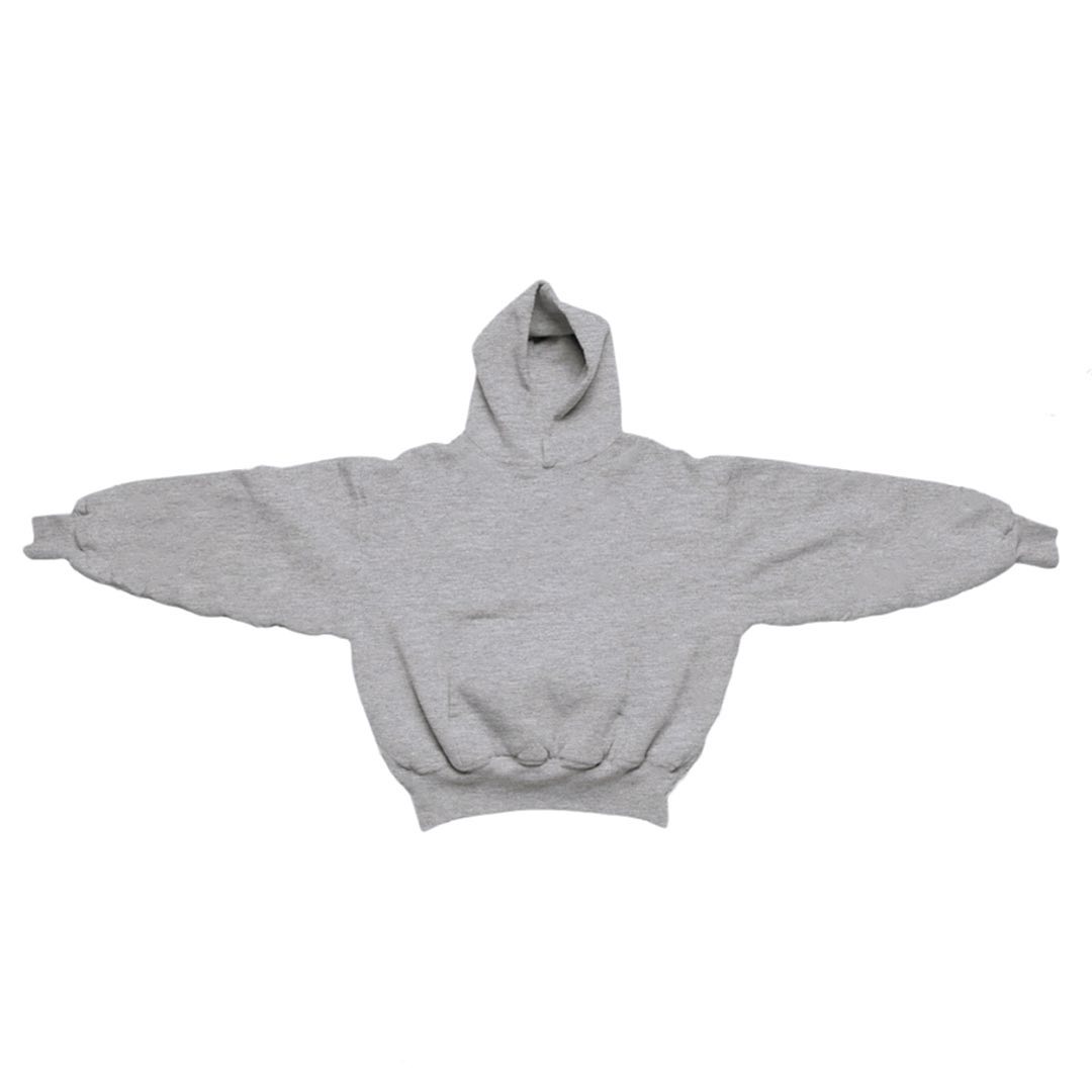 Premium 600g Double Layer Hoodie - Grey